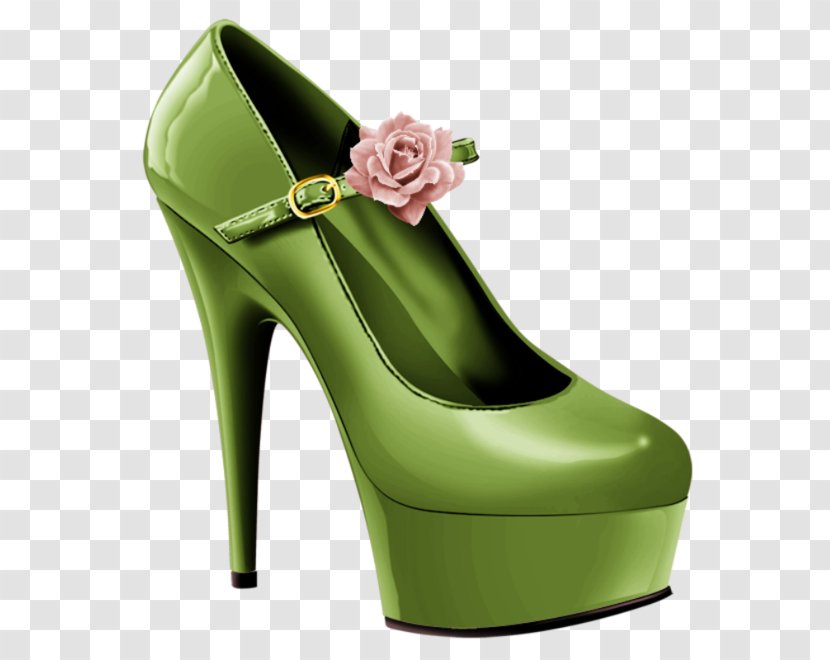 High-heeled Footwear Shoe Designer Clip Art - Pin - Green Lady High Heels Transparent PNG