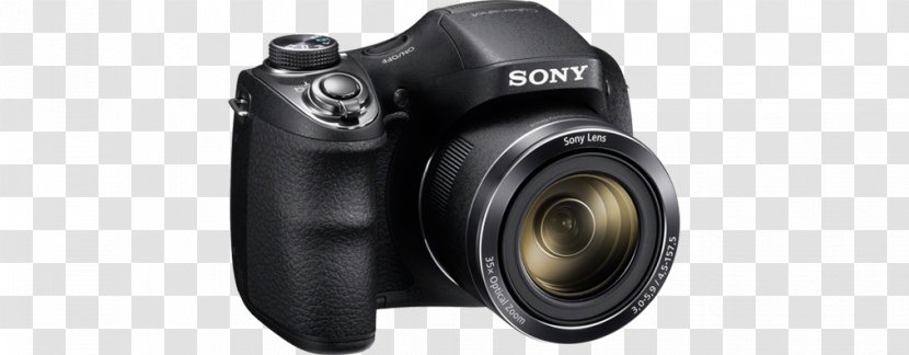 Sony Cyber-shot DSC-H400 Cyber-Shot DSC-H300 20.1 MP Digital Camera - Zoom Lens - Black Point-and-shoot 索尼 LensCamera Shooting Transparent PNG