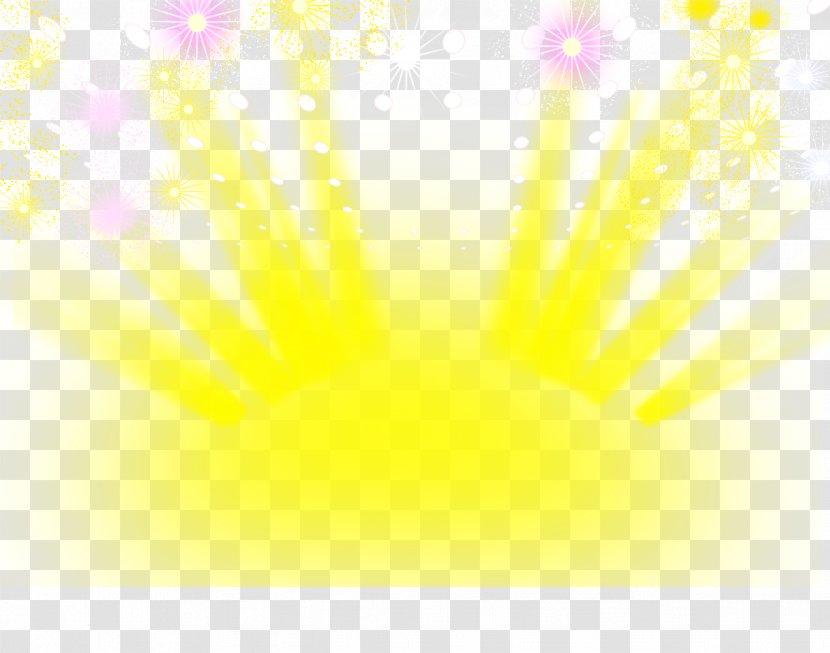 Yellow Sun - Pattern - Computer Transparent PNG
