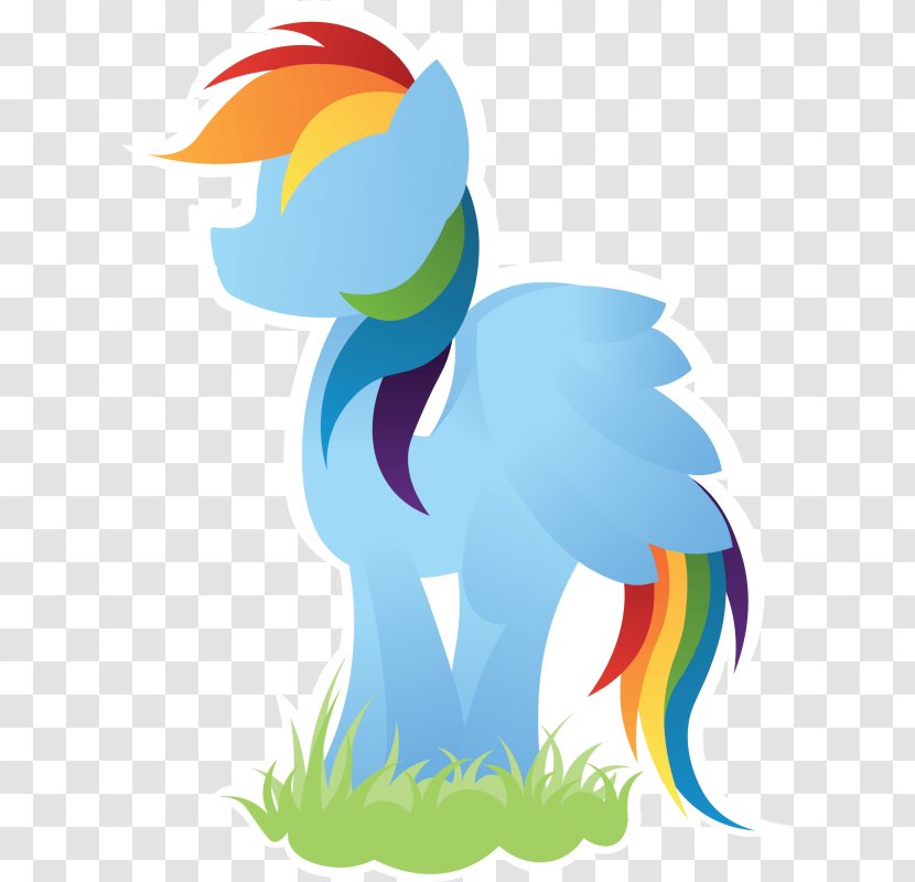 Rooster Horse Clip Art Illustration Fish - Tail - Rainbow Dash Transparent Transparent PNG