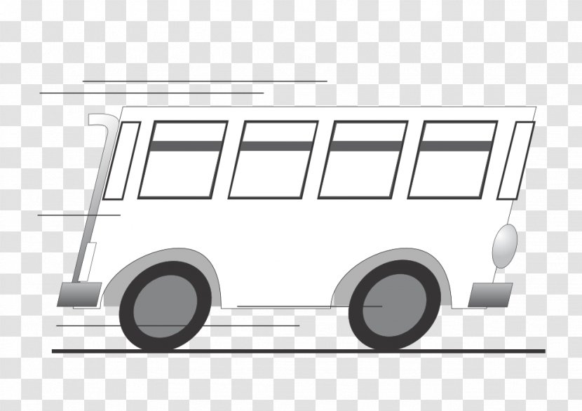 Inkscape Clip Art - Vehicle - White Bus Transparent PNG
