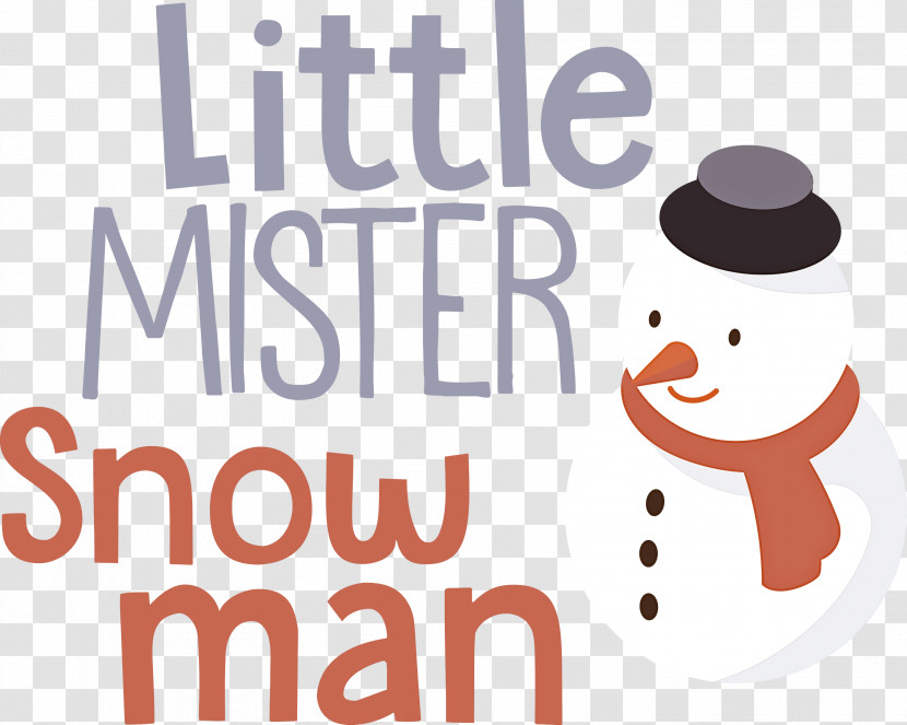 Little Mister Snow Man Transparent PNG
