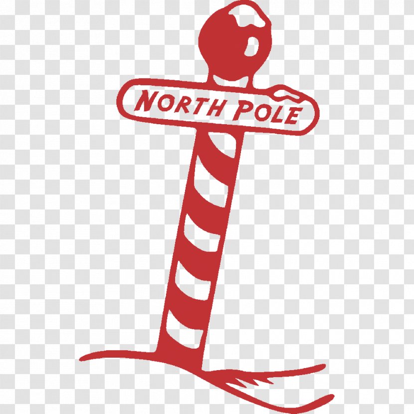 Clip Art North Pole Sticker Christmas Day - Text - Folk Custom Transparent PNG