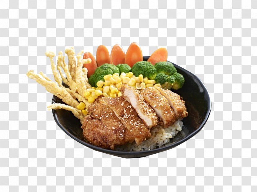 Fried Chicken Hainanese Rice Arroz Con Pollo - Barbecue Transparent PNG
