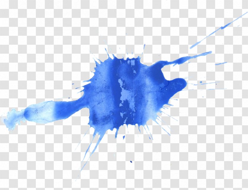 Transparent Watercolor Painting - Blue Transparent PNG