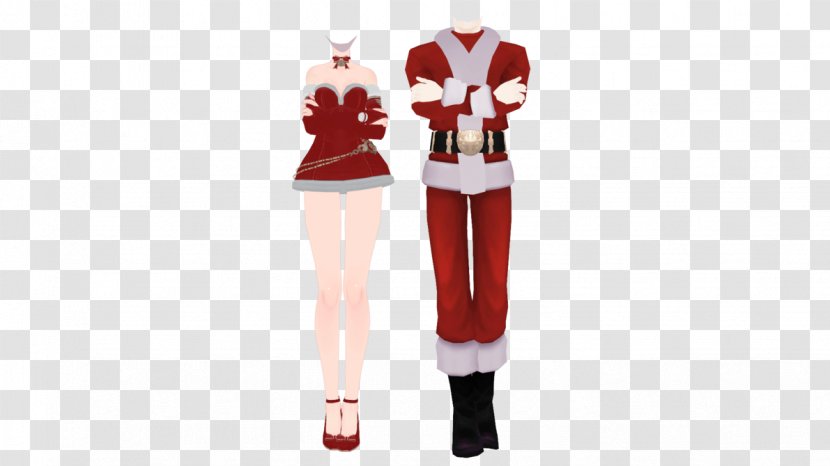 Santa Claus Clothing MikuMikuDance Costume Christmas Day - Hatsune Miku Transparent PNG