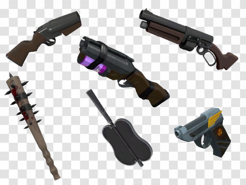 Team Fortress 2 Ranged Weapon Firearm Minigun - Scout Transparent PNG