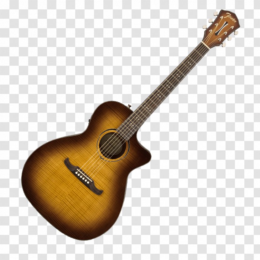 Acoustic Guitar Squier Acoustic-electric - Cartoon Transparent PNG