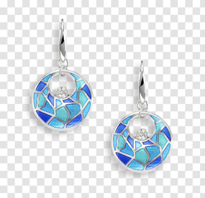 Earring Turquoise Jewellery Silver Blue - Harlequin - Sapphire Earrings Transparent PNG