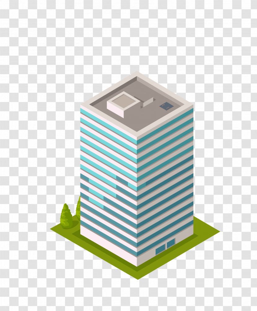Building Skyscraper Architecture Illustration - Three-dimensional House Model Transparent PNG
