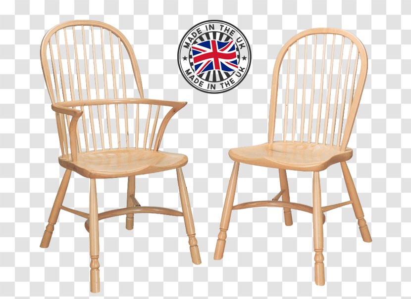 Table Windsor Chair Oak Dining Room - Armchair PLAN Transparent PNG