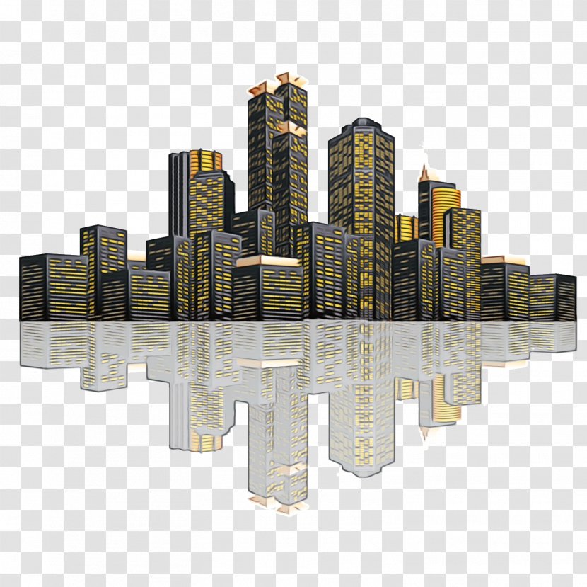 Transparency New York Skyline Architecture Cityscape - Human Settlement - Rectangle Mixeduse Transparent PNG