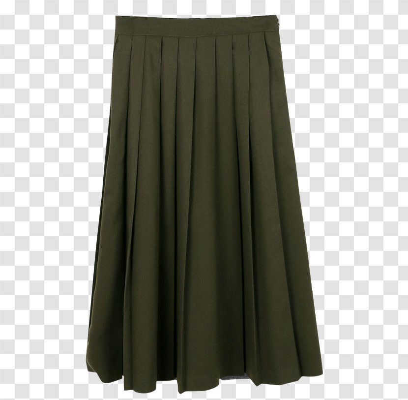 Khaki Skirt Dress Waist Brown - Long Transparent PNG