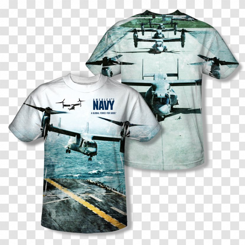 T-shirt United States Navy All Over Print Aircraft Carrier - Outerwear Transparent PNG