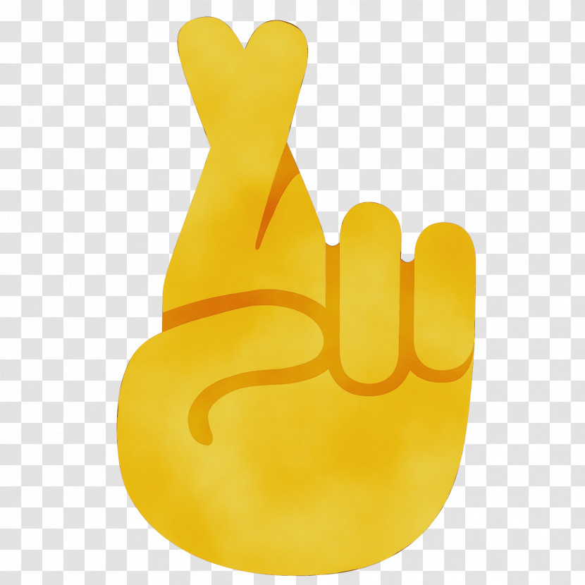 Yellow Finger Hand Gesture Thumb Transparent PNG