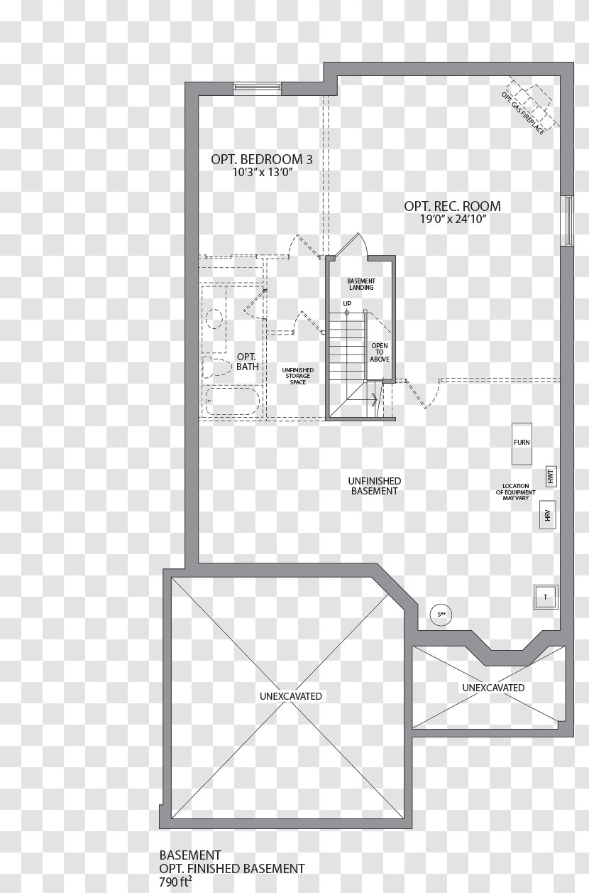 Floor Plan Storey House Bungalow - Bonus Room Transparent PNG