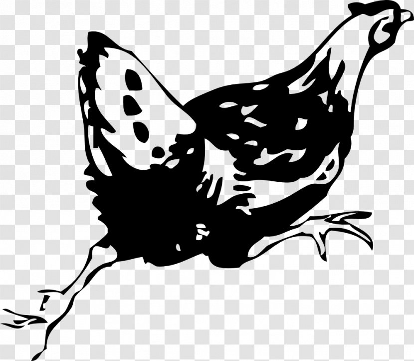 Leghorn Chicken Hen Rooster Clip Art - Run - Running Transparent PNG