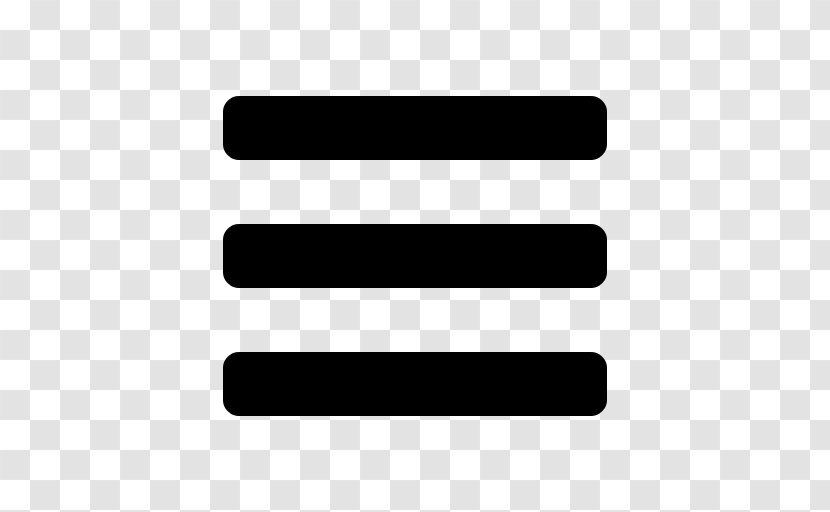 Hamburger Button Symbol Computer Software - List Transparent PNG