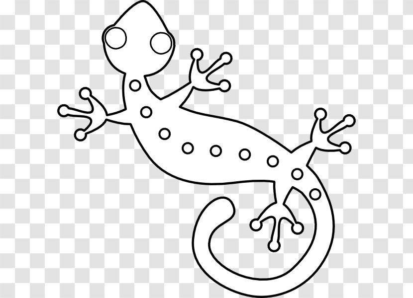 Lizard Gecko Clip Art - Silhouette - Bearded Dragon Transparent PNG