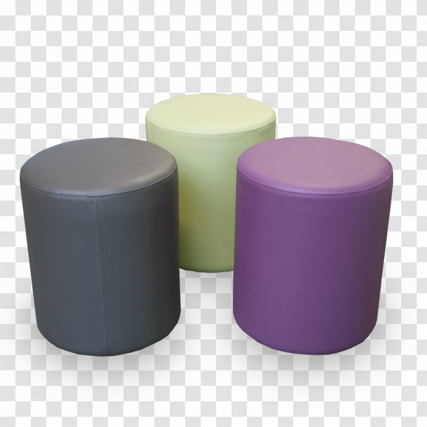Foot Rests Cylinder - Purple - Artificial Leather Transparent PNG