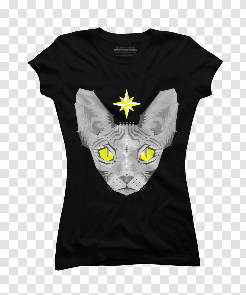 T-shirt Sphynx Cat Sleeve Wig - Man Transparent PNG