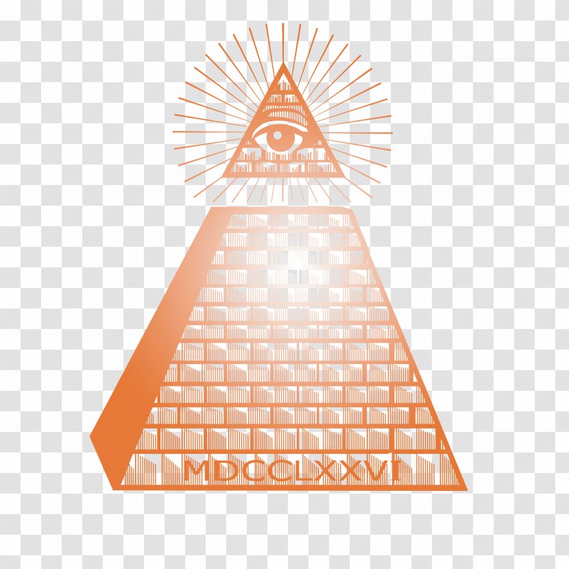 Light Eye Of Providence Pyramid - Symbol - Magic Eyes Glowing Transparent PNG