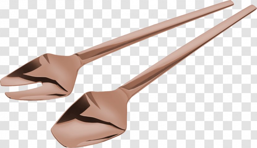 Cutlery Wooden Spoon Solingen Carl Mertens Copper - Salad Transparent PNG