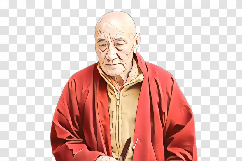 Facial Expression Lama Elder Monk Guru - Grandparent Sitting Transparent PNG