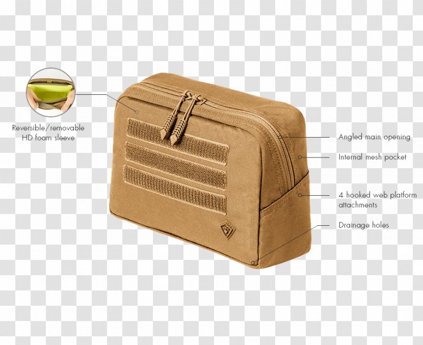 Military Surplus Handbag Briefcase Belt - Coyote Brown Transparent PNG