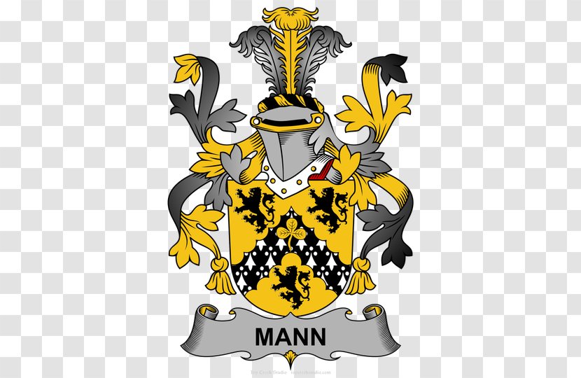 Crest Coat Of Arms Ireland Surname Family - Yellow Transparent PNG