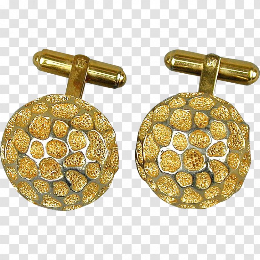Earring Clothing Accessories Jewellery Cufflink 01504 - Gold Gorgeous Patterns Transparent PNG