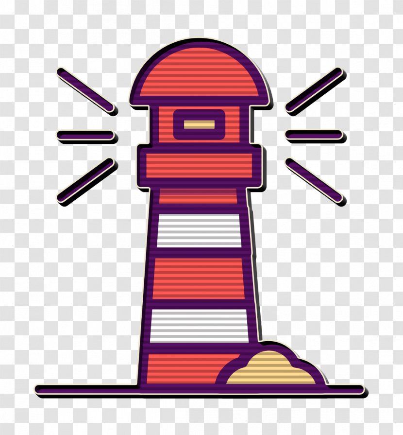Boat Icon Lighthouse Outline - Sea - Traveling Travel Transparent PNG