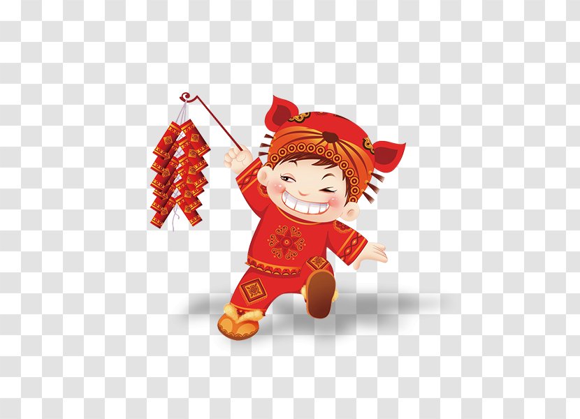 China Firecracker Chinese New Year Oudejaarsdag Van De Maankalender Graphics Tablet - Drawing - Firecrackers Doll Transparent PNG