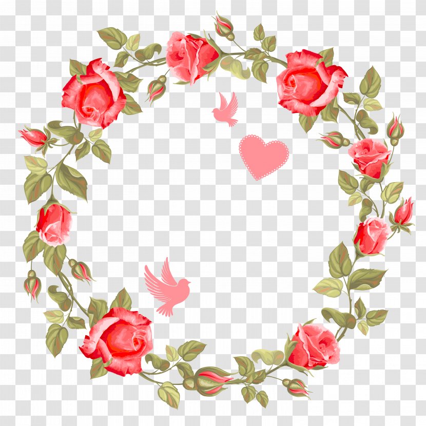 Beautiful Red Roses Ring - Royalty Free - Graphic Arts Transparent PNG