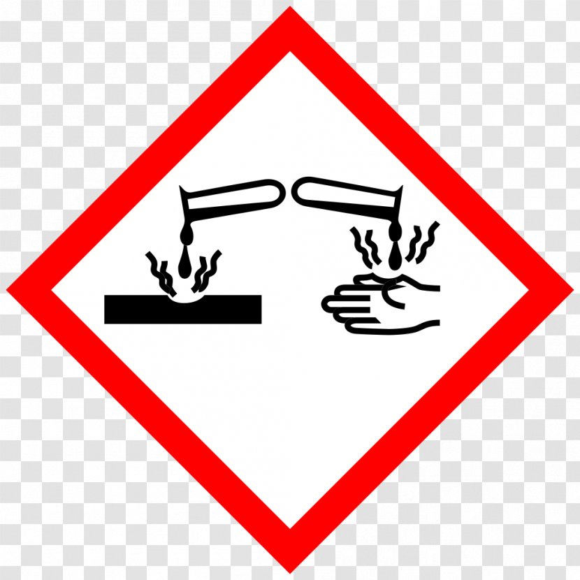 Corrosive Substance Hazard Symbol Corrosion Chemical - Ghs Pictograms - Pictogram Transparent PNG
