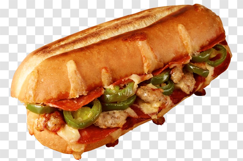 Pizza Margherita Cheesesteak Breakfast Sandwich Submarine - Practice Transparent PNG