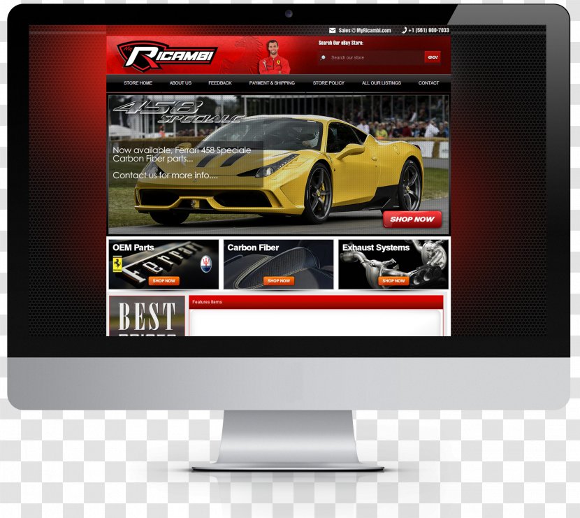 Luxury Vehicle Computer Monitors Car Display Advertising Automotive Design - Monitor Transparent PNG