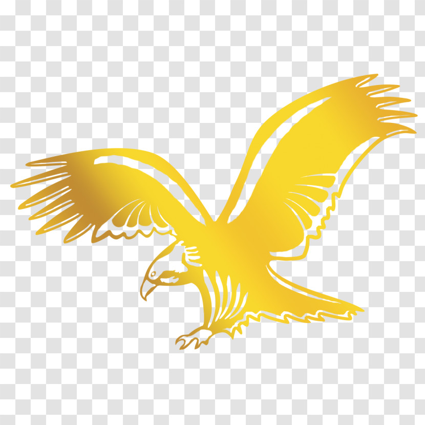 Eagle Wing Yellow Golden Eagle Bird Transparent PNG