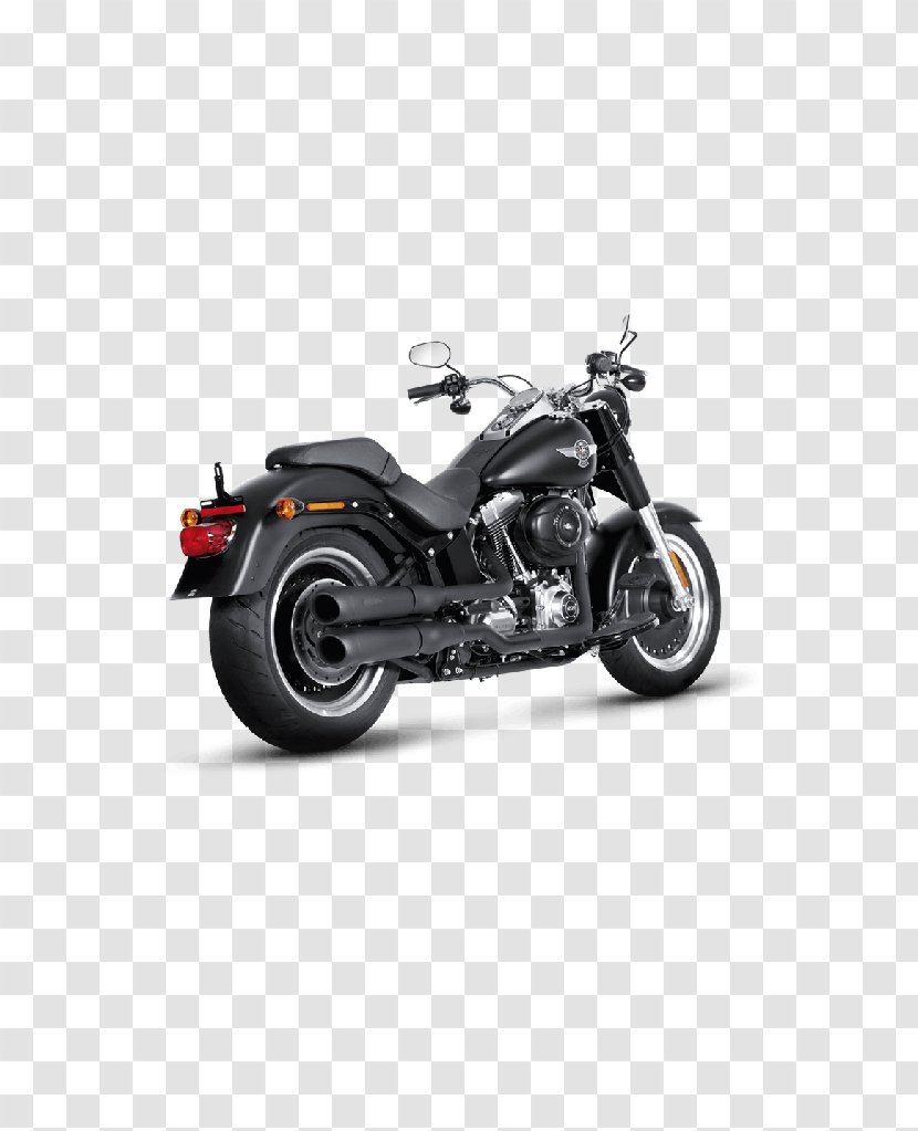 Exhaust System Car Harley-Davidson FLSTF Fat Boy Softail - Automotive Design Transparent PNG