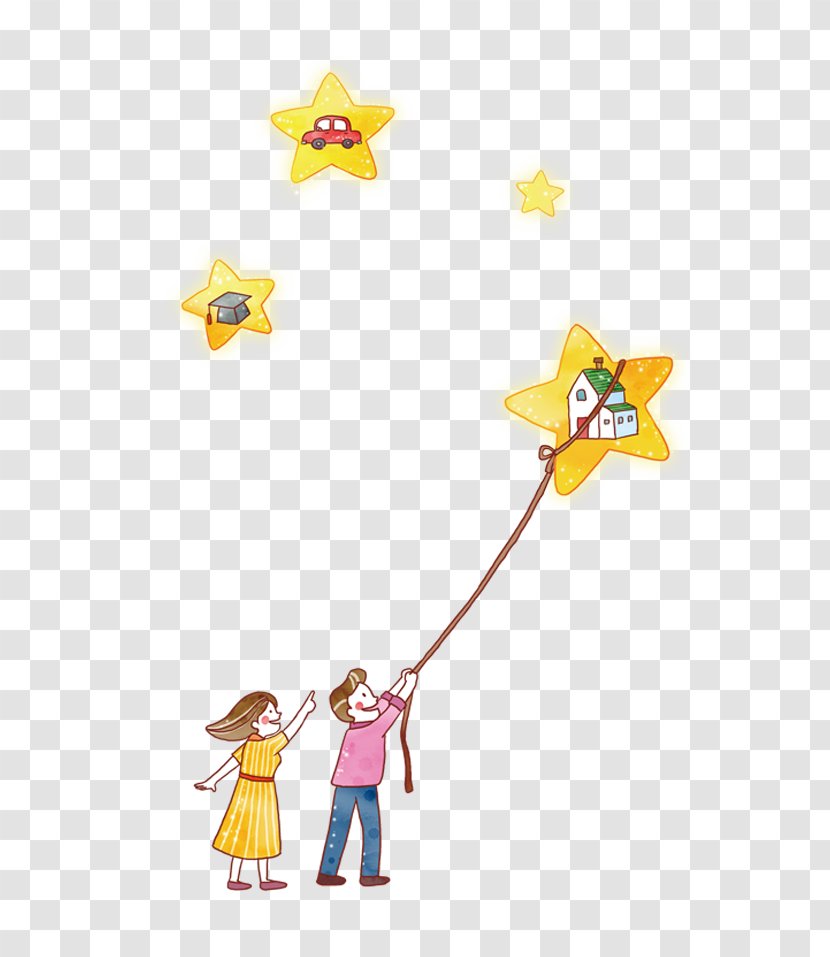 Child - Flying A Kite Transparent PNG