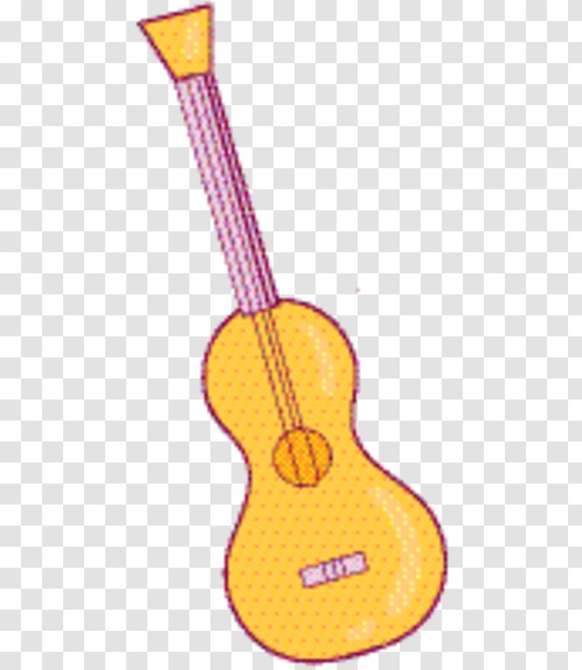 Guitar Cartoon - Musical Instrument - Ukulele Plucked String Instruments Transparent PNG