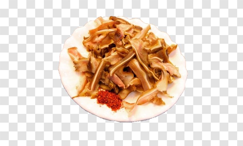 Pigs Ear Domestic Pig Vegetarian Cuisine Cocido Chinese - Recipe - Spicy Transparent PNG