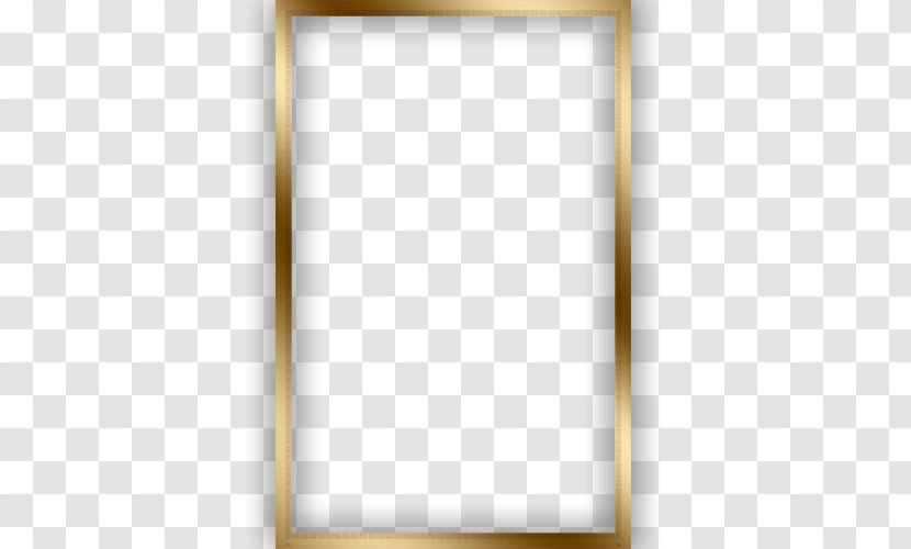 Square Text Picture Frame Angle Pattern - Rectangle - Golden Transparent PNG