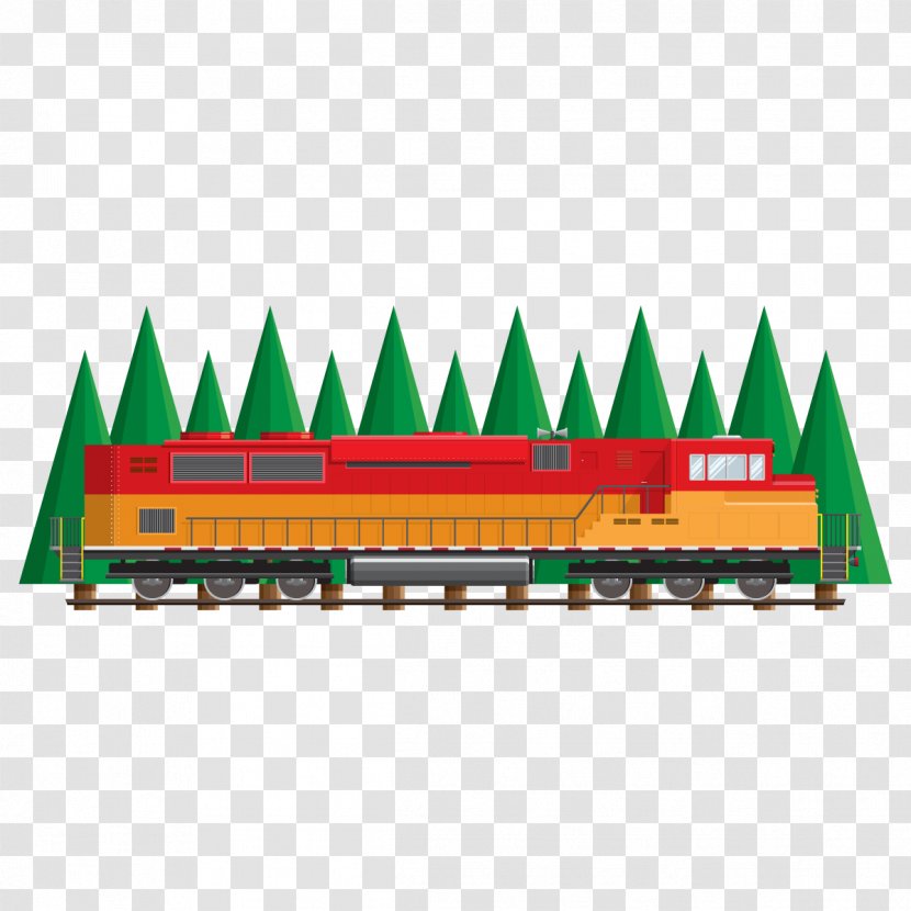 Train Euclidean Vector Road - Gratis Transparent PNG