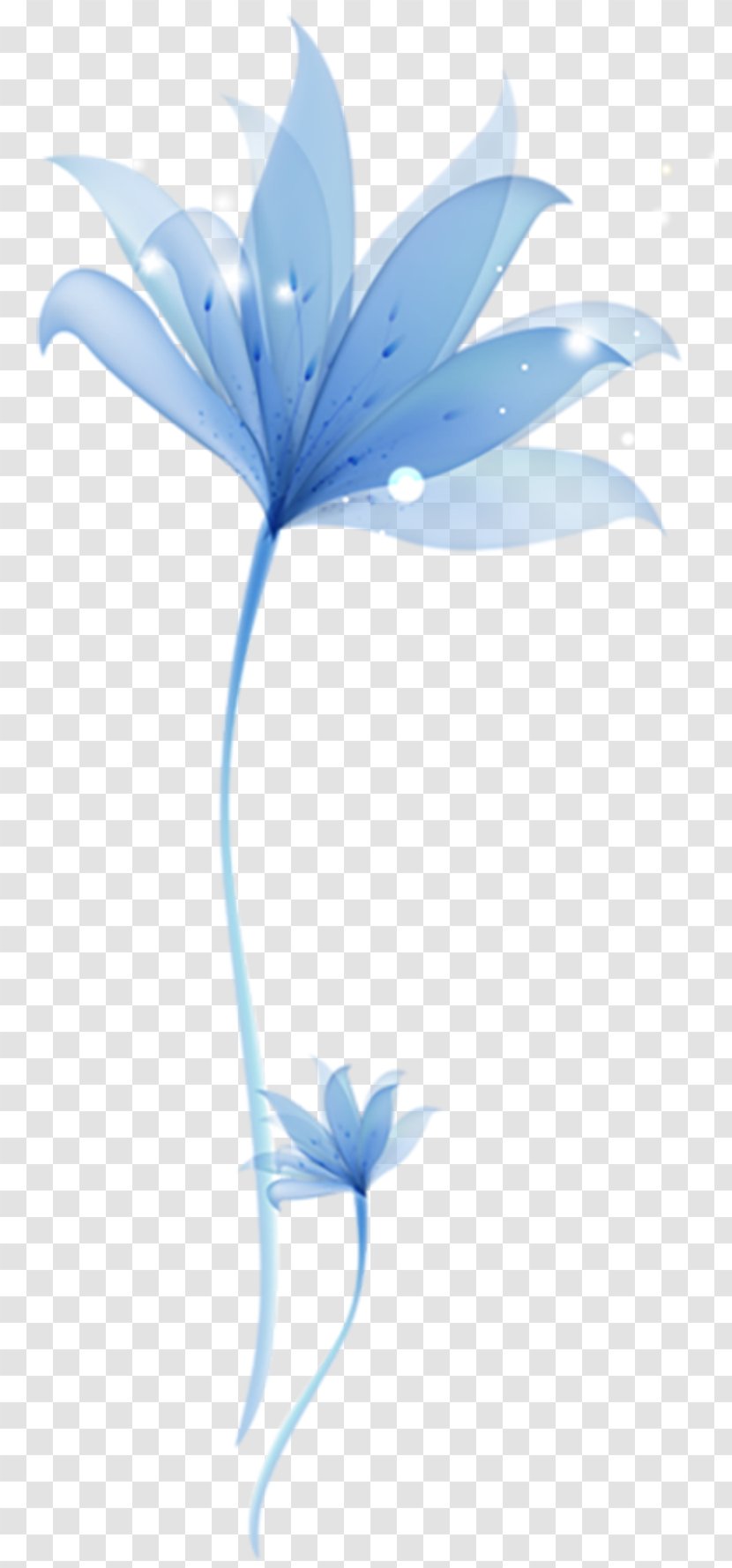 Flower Blue Art Purple Clip - Watercolour Transparent PNG
