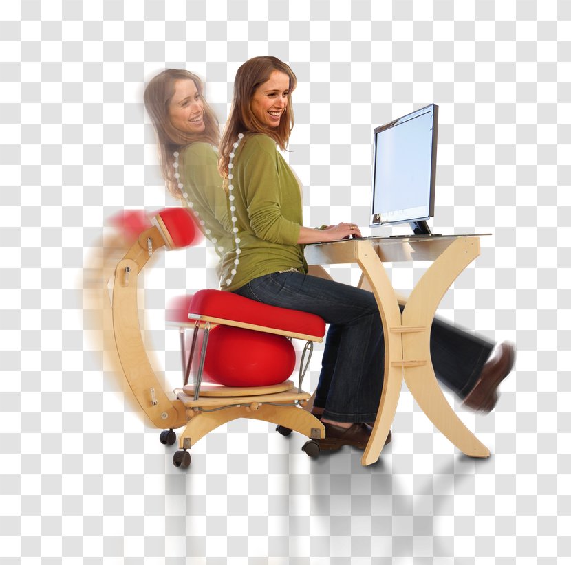 Office & Desk Chairs Table Ball Chair Sitting - Practical Transparent PNG