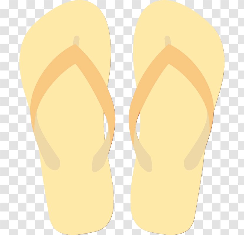 Watercolor Cartoon - Slipper - Sandal Footwear Transparent PNG