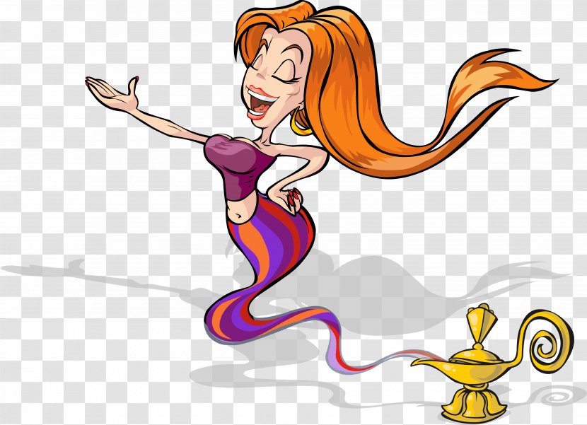 Genie Aladdin Princess Jasmine Jinn Royalty-free - Cartoon Transparent PNG