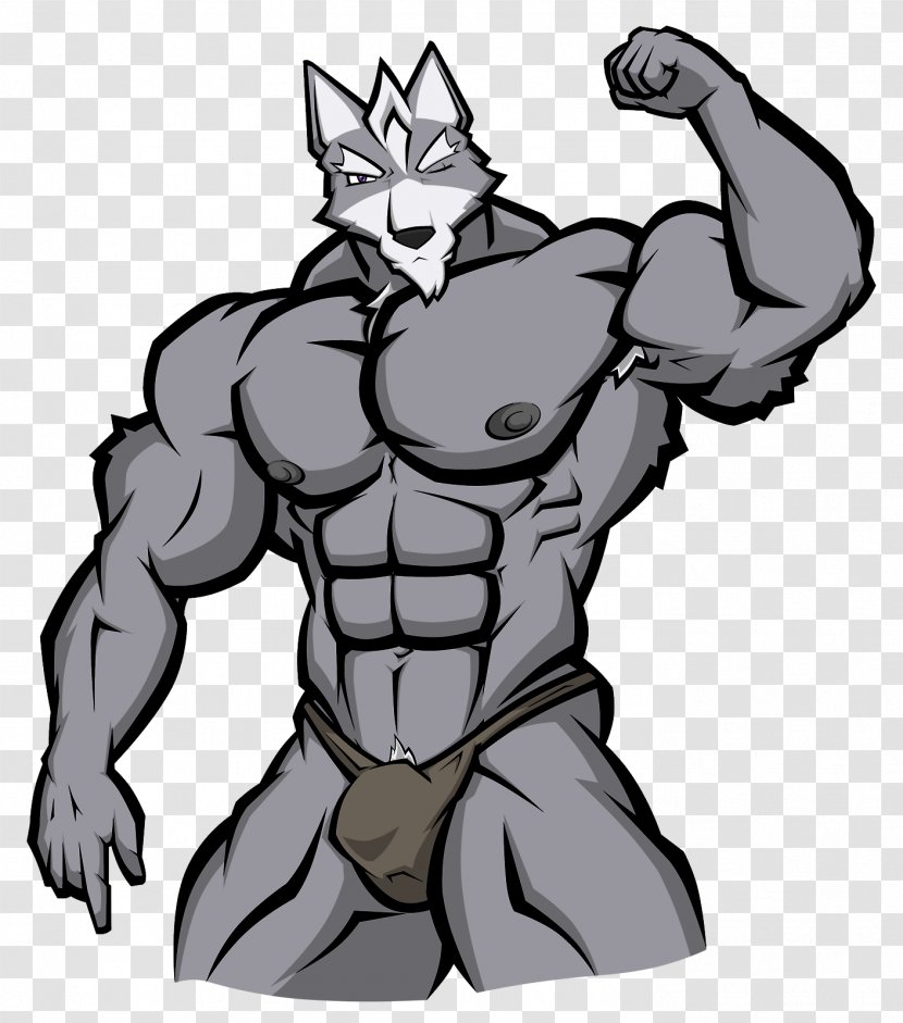 Gray Wolf Muscle Bodybuilding O'Donnell Clip Art - Animal Transparent PNG