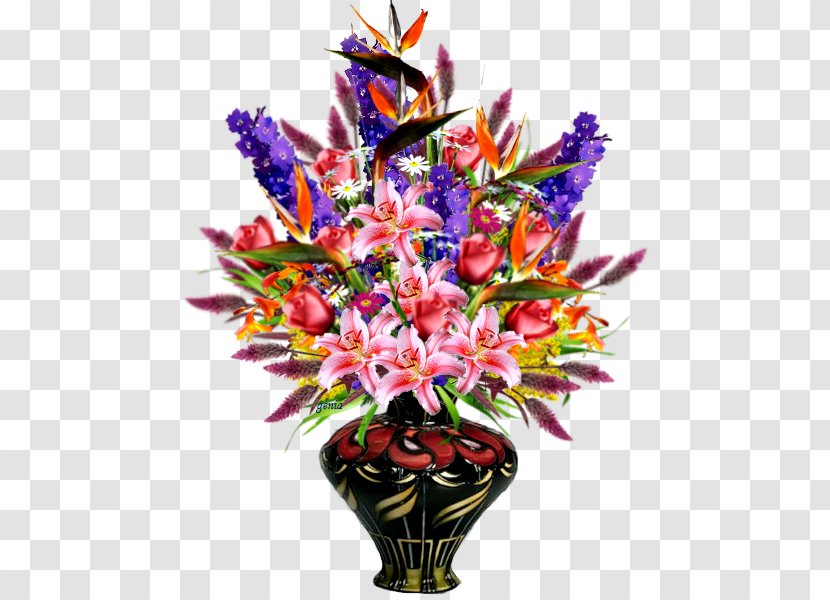 Floral Design Flowerz Vase - Petal - Lavender Hand-painted Vases Transparent PNG
